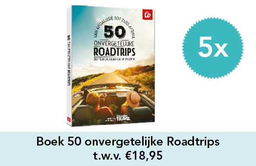 5 x Boek 50 onvergetelijke Roadtrips t.w.v. €18,95