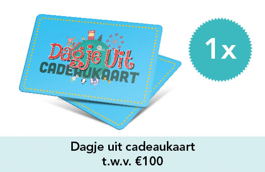 1 x Dagje uit cadeaukaart t.w.v. €100
